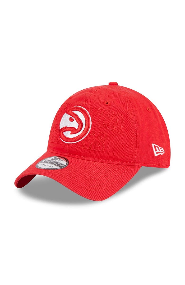 New Era Men's New Era  Red Atlanta Hawks 2023 NBA Draft 9TWENTY Adjustable Hat, Main, color, 