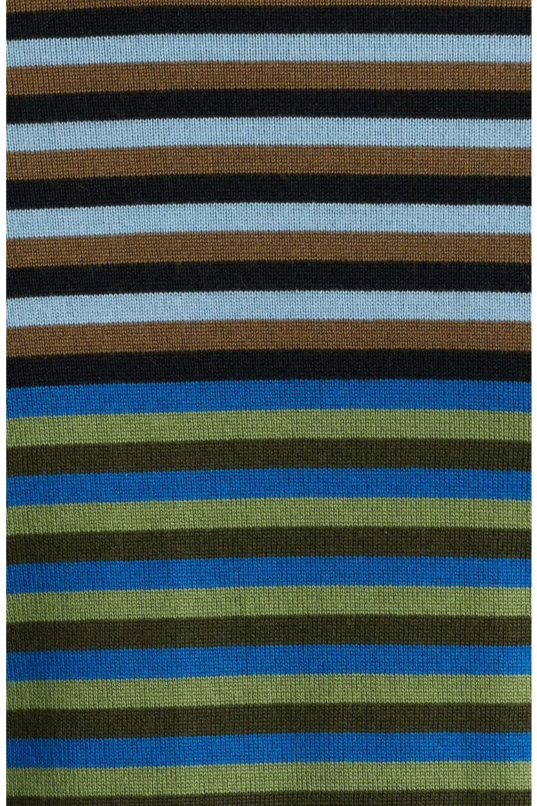 Stripe Merino Wool Crewneck Sweater, Alternate, color, COBALT BLUE