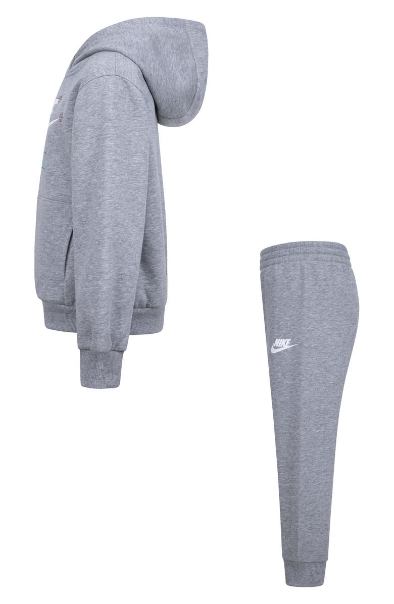 Nike Kids' Futura Wrap Hoodie & Pull-On Pants Set, Alternate, color, 042Dk Grey