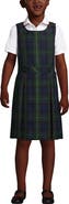 Lands' End Girls Plus Top of Knee Plaid Jumper