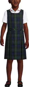 Lands' End Girls Uniform Plaid Jumper