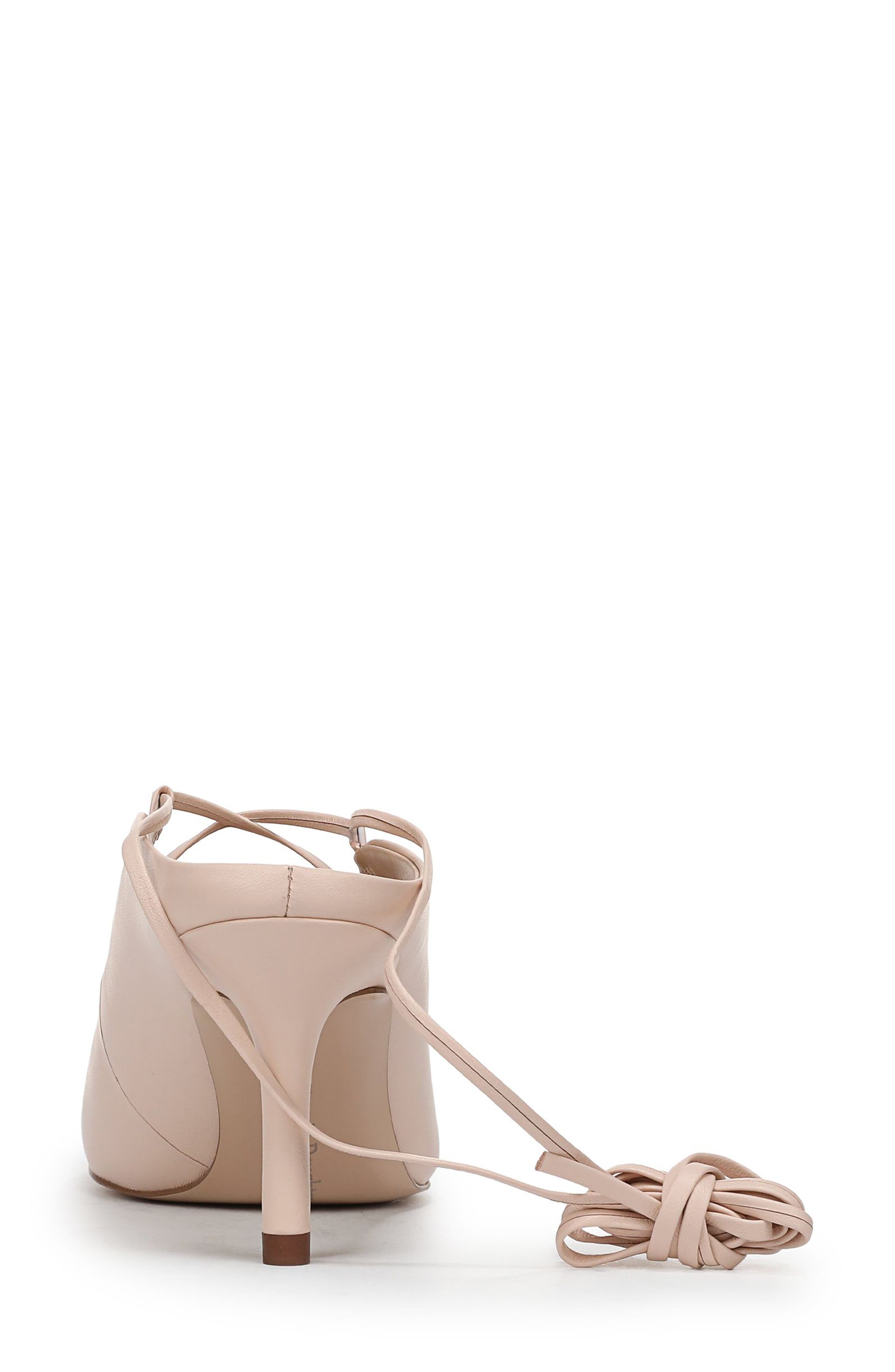 Sloan Ankle Wrap Pointed Toe Mule Pump, Alternate, color, SOFT PINK