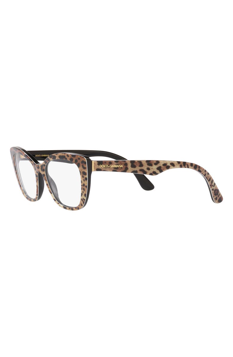 Dolce&Gabbana 54mm Cat Eye Optical Glasses, Alternate, color,