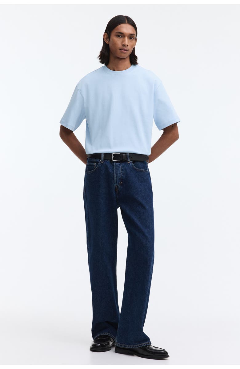 H&M Oversized Fit T-shirt, Alternate, color, Light Blue