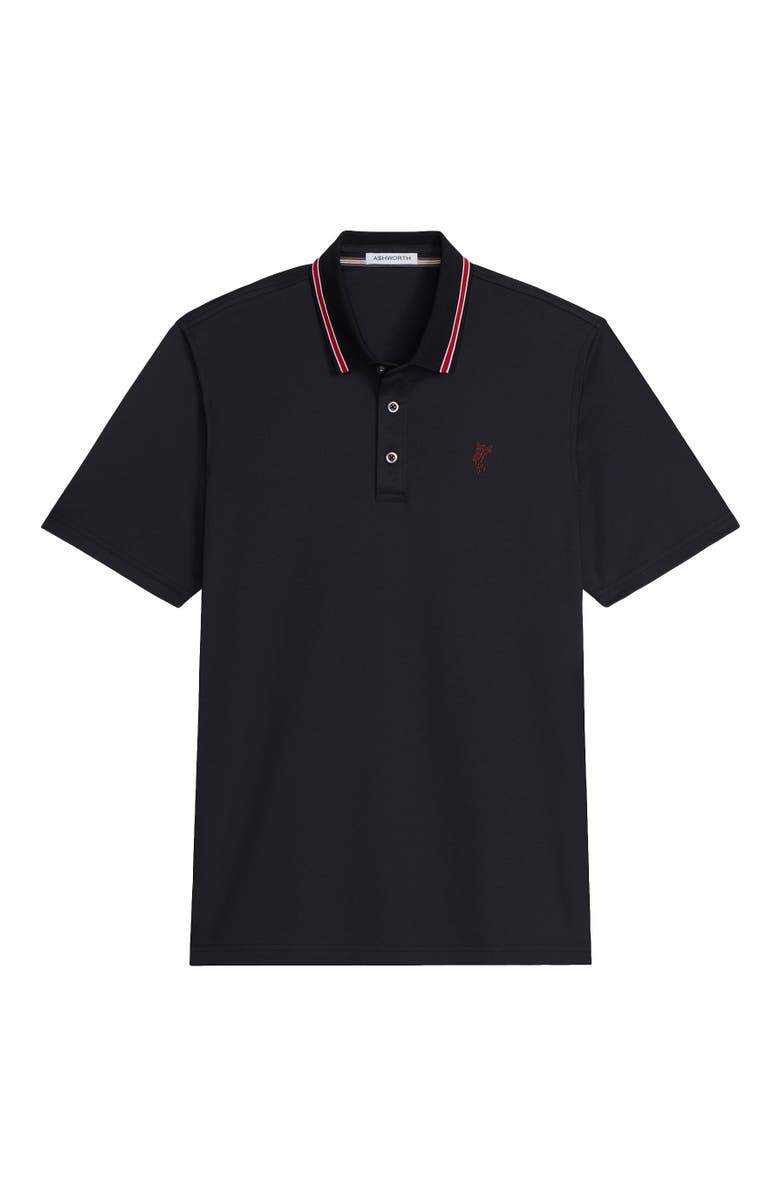 ASHWORTH GOLF The  Original  Polo, Alternate, color, Black/Core Red