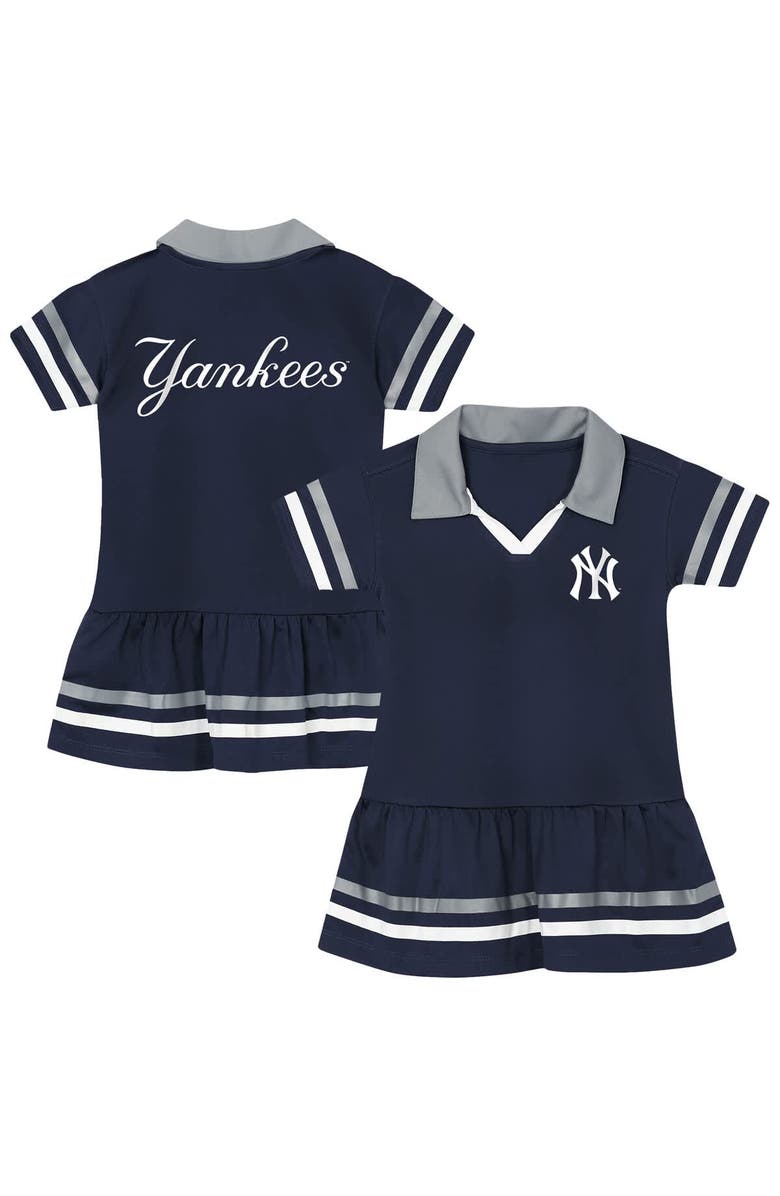 Outerstuff Preschool Outerstuff Navy New York Yankees Big League Hit Dress, Main, color, Navy