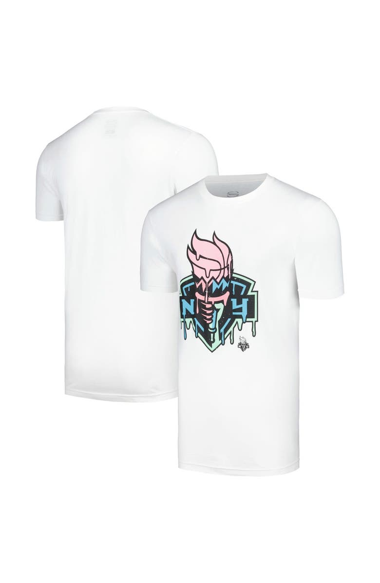 Stadium Essentials Unisex Stadium Essentials White New York Liberty Ice Cream Drip T-Shirt, Alternate, color, 