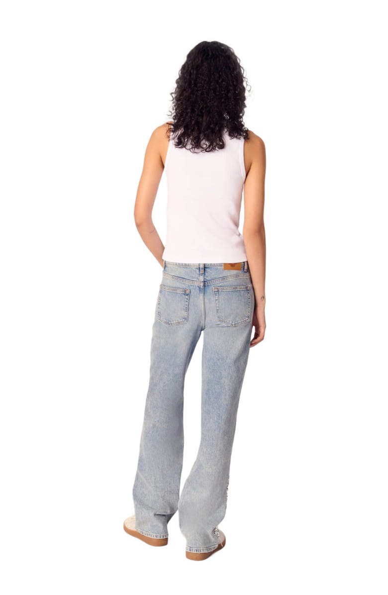 Sequinned jeans