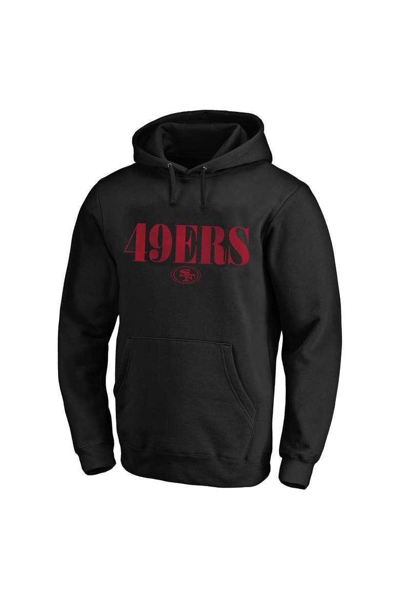 Men's Fanatics Black San Francisco 49ers Big & Tall Relaxed Intense Rivalry Hoodie, Alternate, color, Black