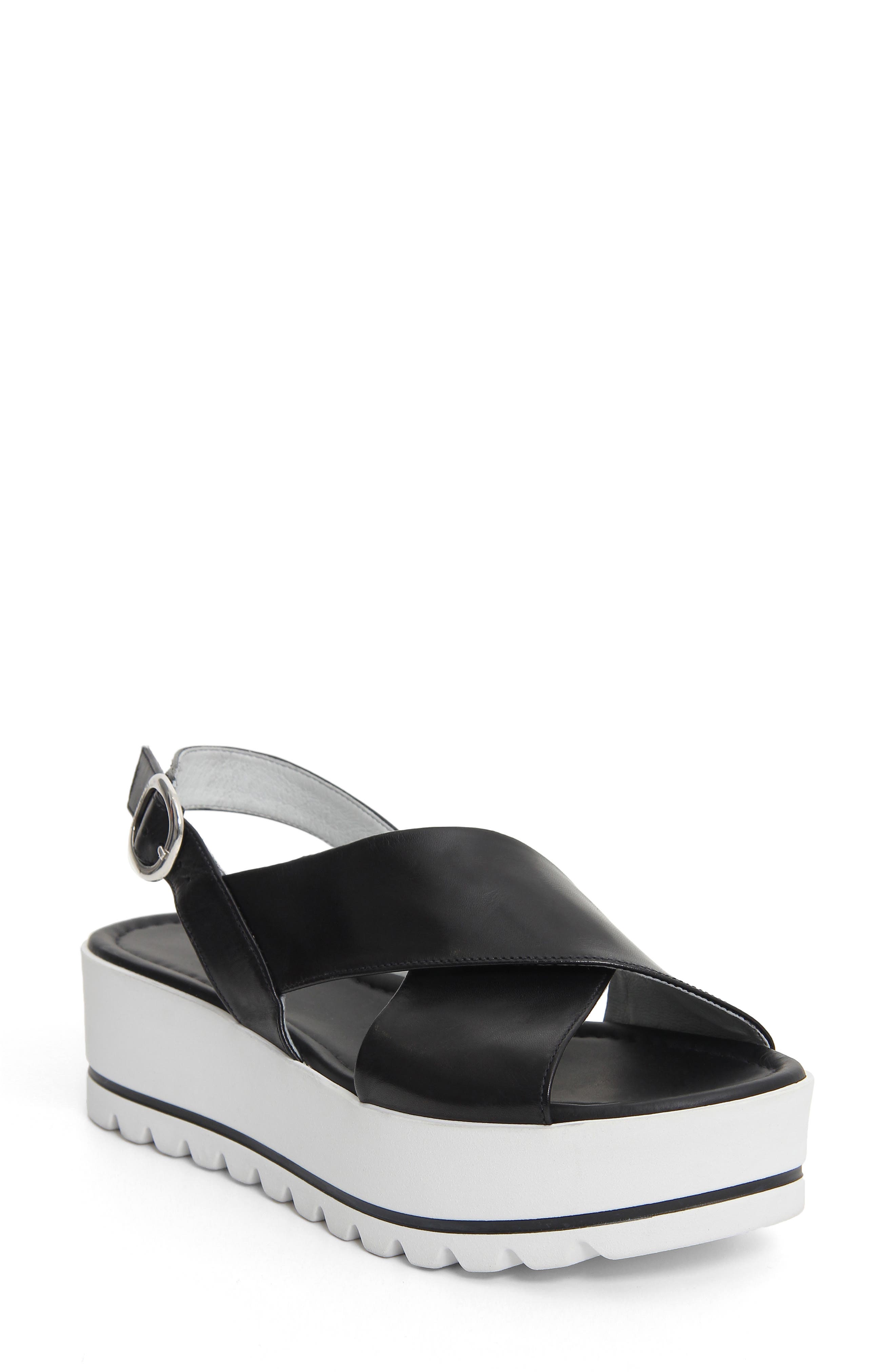 NeroGiardini Platform Sandal, Main, color, 