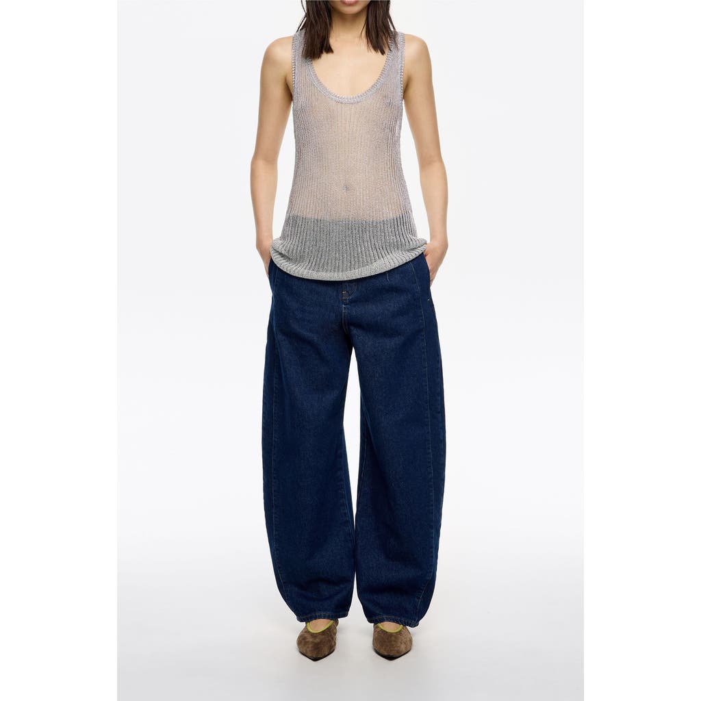 Bimba Y Lola Buckled Denim Jeans In Blue