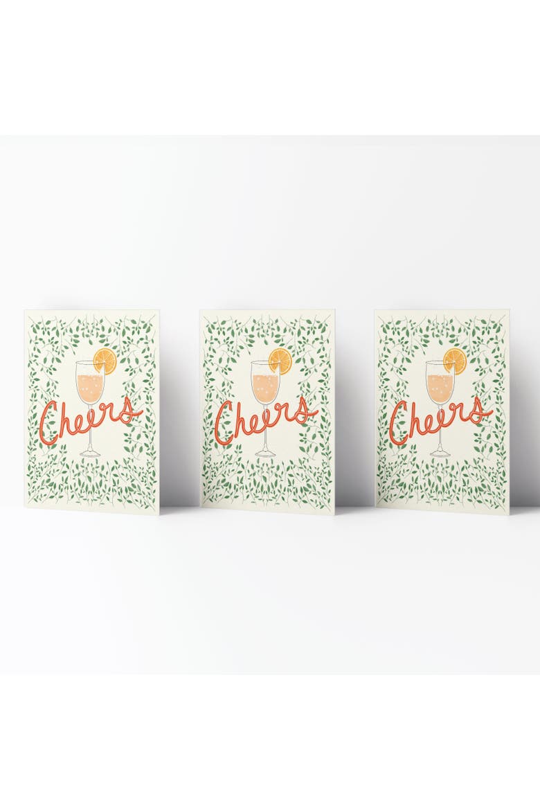 Wedding Greeting Card Pack (3ct) "Cheers", Main, color, Multi-Pack