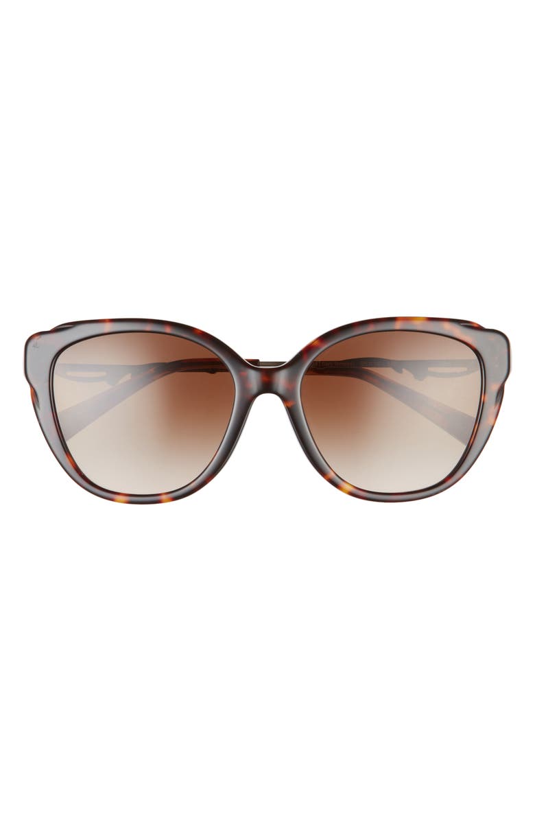 COACH 55mm Cat Eye Sunglasses, Main, color, Dark Tortoise