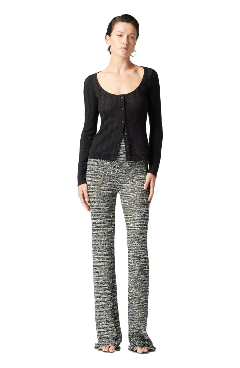 Missoni Flare Trousers In Slub Knit With Sequins, Main, color,