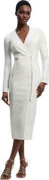 Karen Millen Bandage Zip Detail Midi Dress