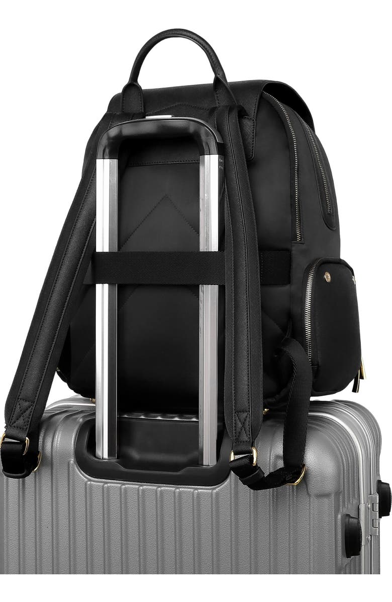 Lux and Nyx Zoe 15-inch Laptop Backpack with Detachable Clutch, Alternate, color, Black