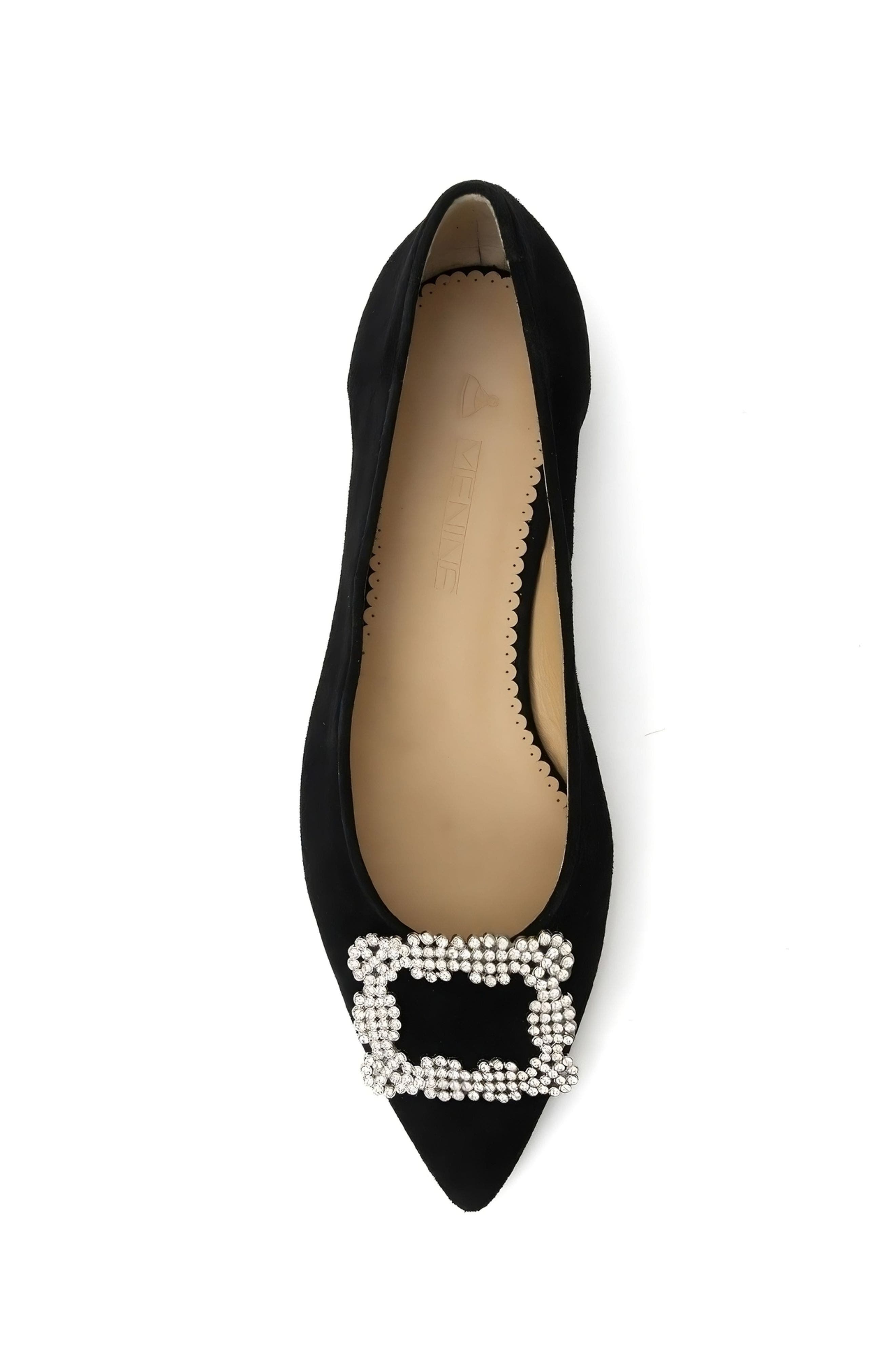 Menina Step Tiara Crystal Flat, Alternate, color, Black Crystal