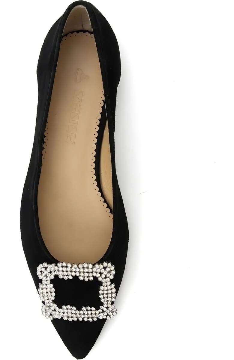 Menina Step Tiara Crystal Flat, Alternate, color, Black Crystal