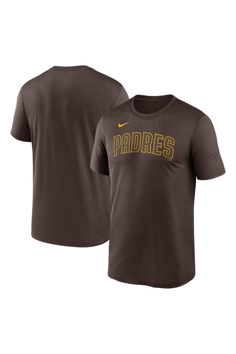 Men's Nike Brown San Diego Padres Fuse Legend T-Shirt, Main, color, Brown