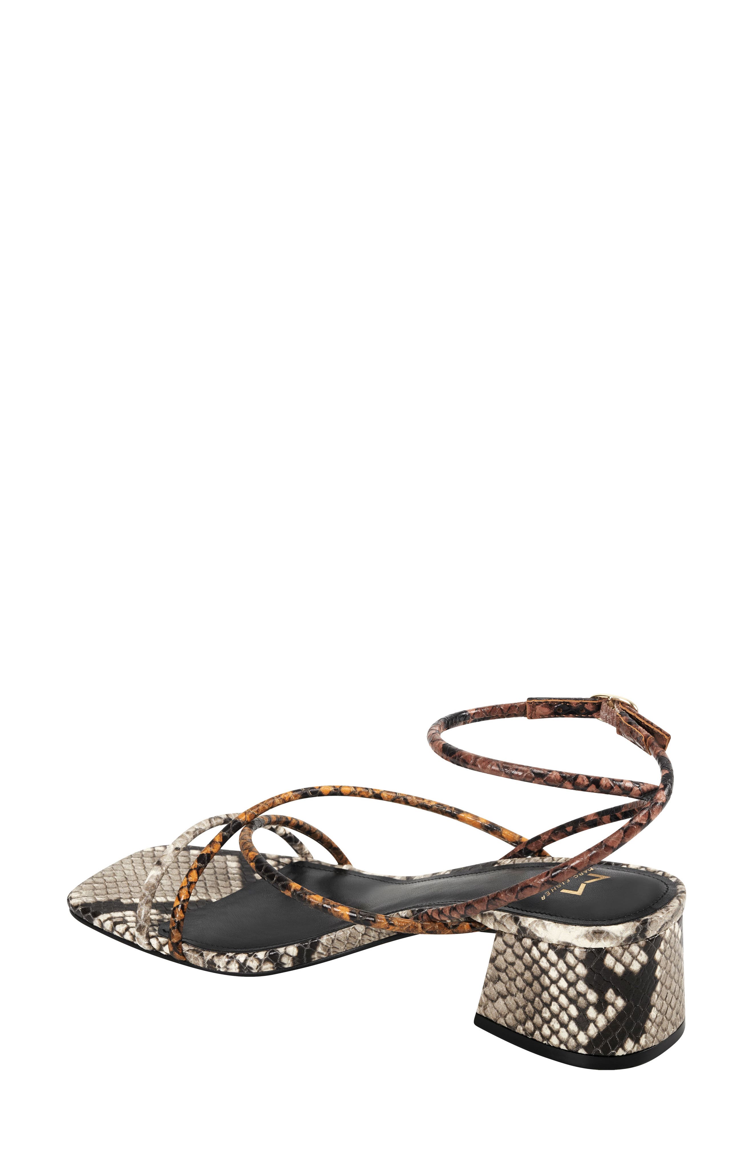 Jared Ankle Strap Sandal, Alternate, color, YELLOW SNAKE PRINT