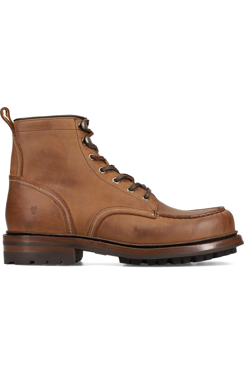 Frye Hudson Lace-Up Work Boot, Alternate, color, Tan Tan