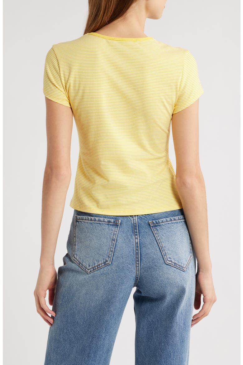 In Bloom Stripe Baby Tee, Alternate, color, BUTTER STRIPE