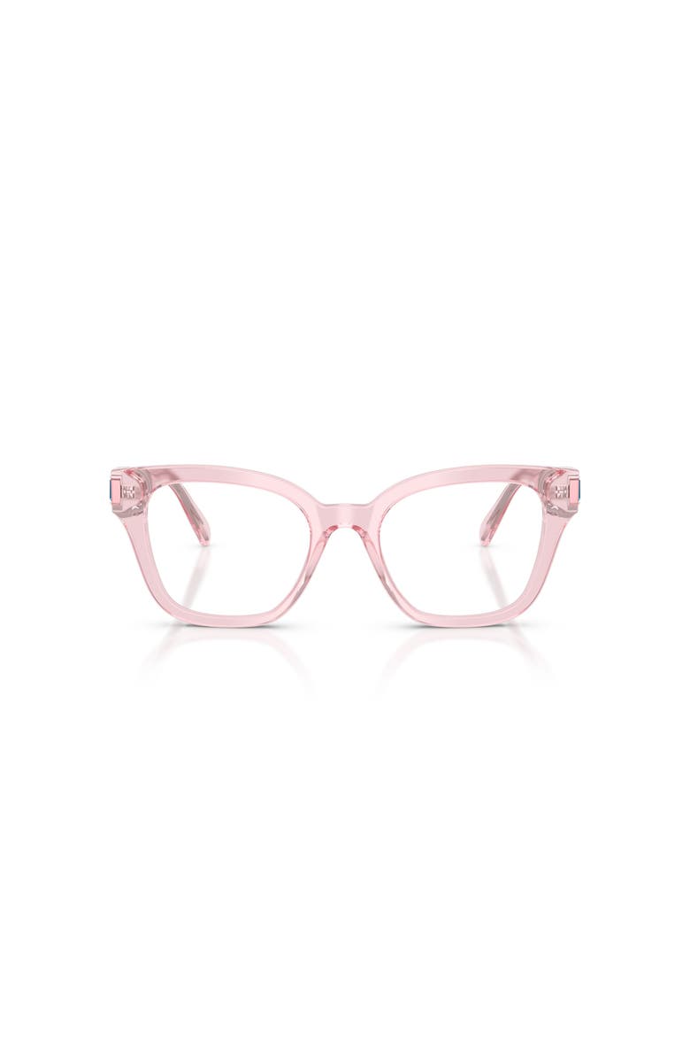 Swarovski 52mm Square optical glasses, Alternate, color, Pink