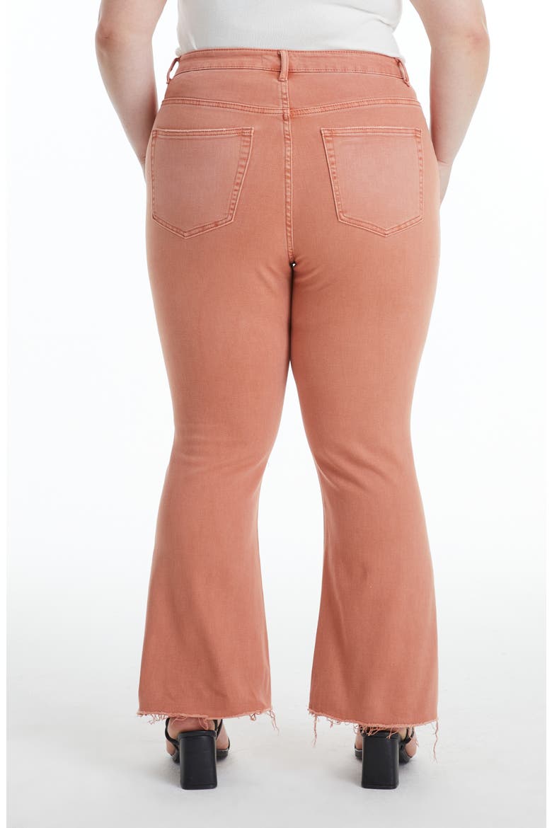 Emily High Waist Distressed Straight Leg Jeans, Alternate, color, ORANGE