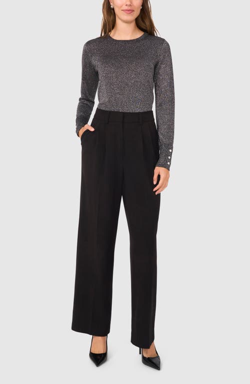 Halogenr Halogen(r) Rhinestone Button Sweater In Midnight Black
