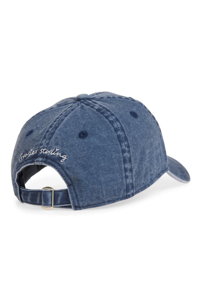 Dolce Vita Cotton Canvas Baseball Cap, Alternate, color, BLUE