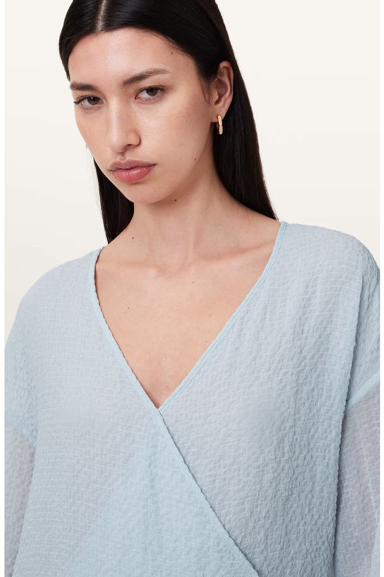 Penny Textured Top, Alternate, color, PLEIN AIR BLUE