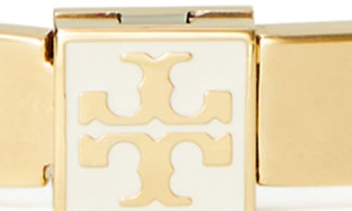 Tory Burch Logo Hinge Bracelet In Gold