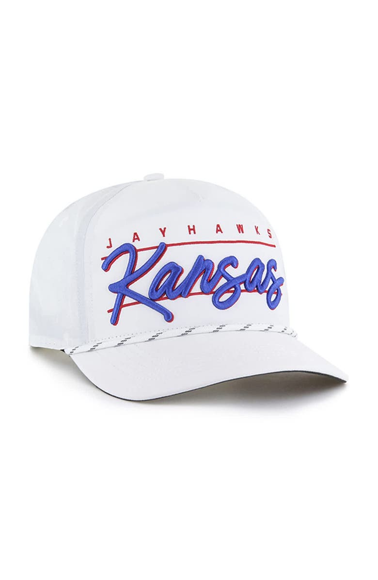 '47 Men's '47 White Kansas Jayhawks Condor Hitch brrr° Adjustable Hat, Alternate, color, 