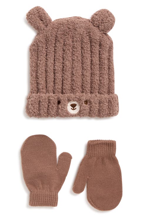 Cozy Bear Beanie & Mittens Set