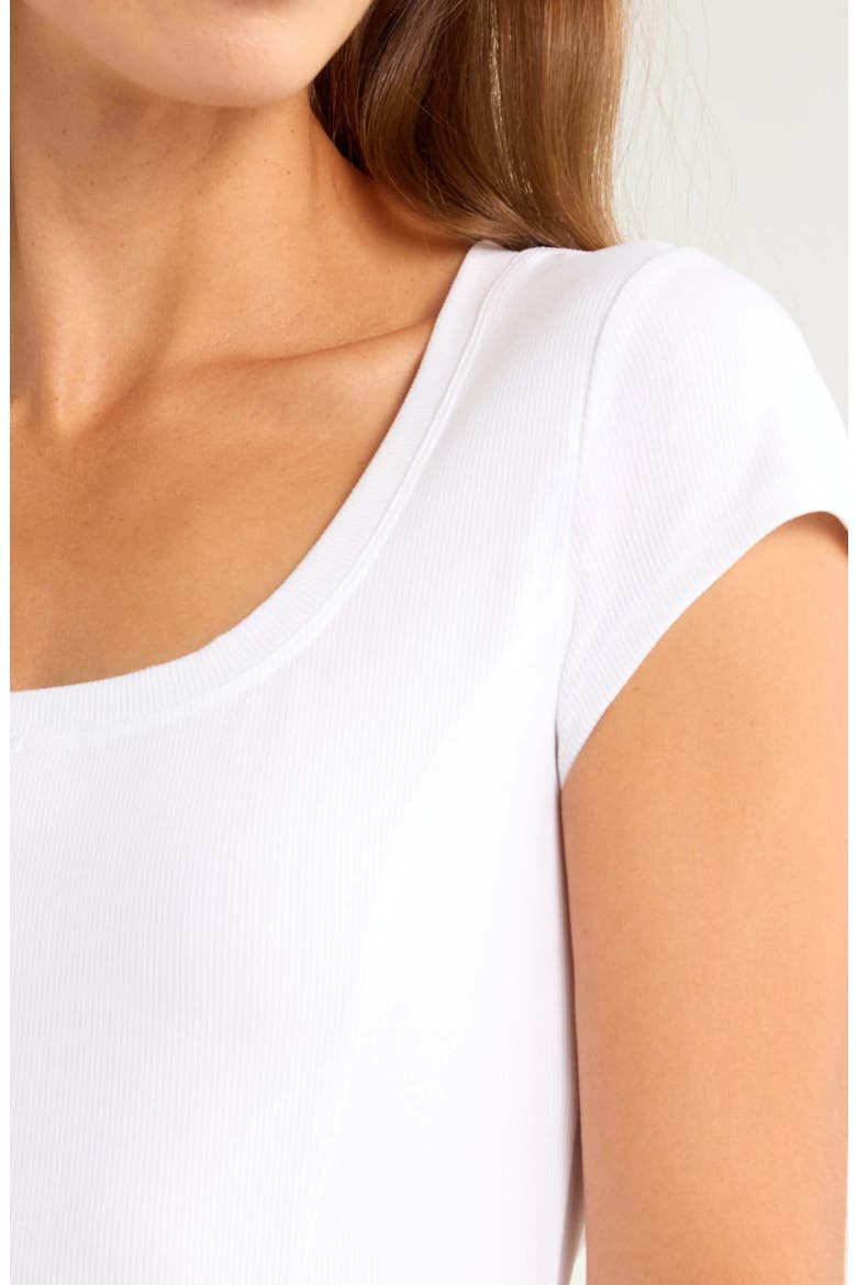 Seamed Rib Top, Alternate, color, WHITE
