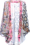 SAACHI The Tropicana Paisley Balloon Sleeve Ruana