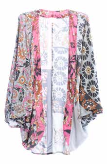 SAACHI The Tropicana Paisley Balloon Sleeve Ruana
