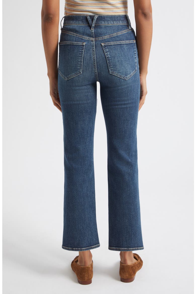 Milla High Waist Ankle Slim Straight Jeans, Alternate, color, ROADSIDE BLUE
