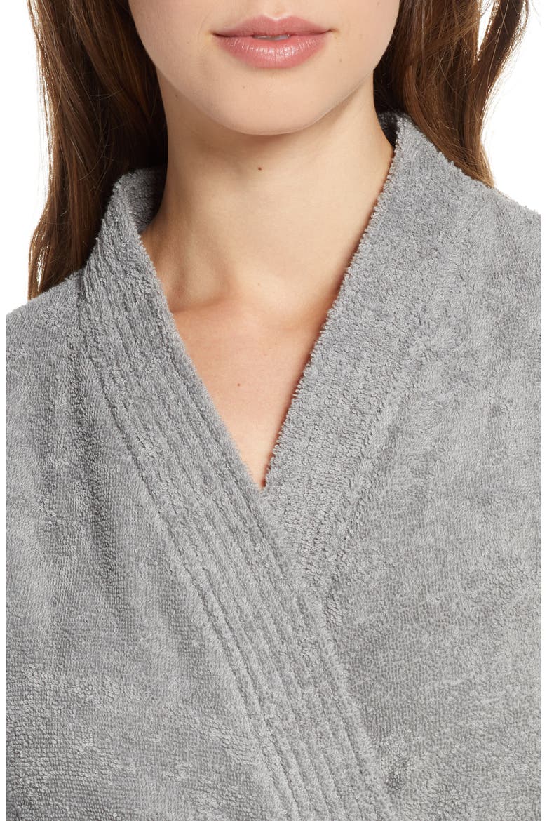 Lorie Terry Short Robe, Alternate, color, GREY