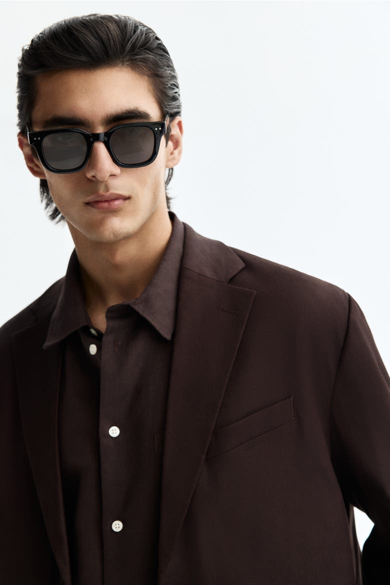 Relaxed Fit Jacket, Alternate, color, Dark brown