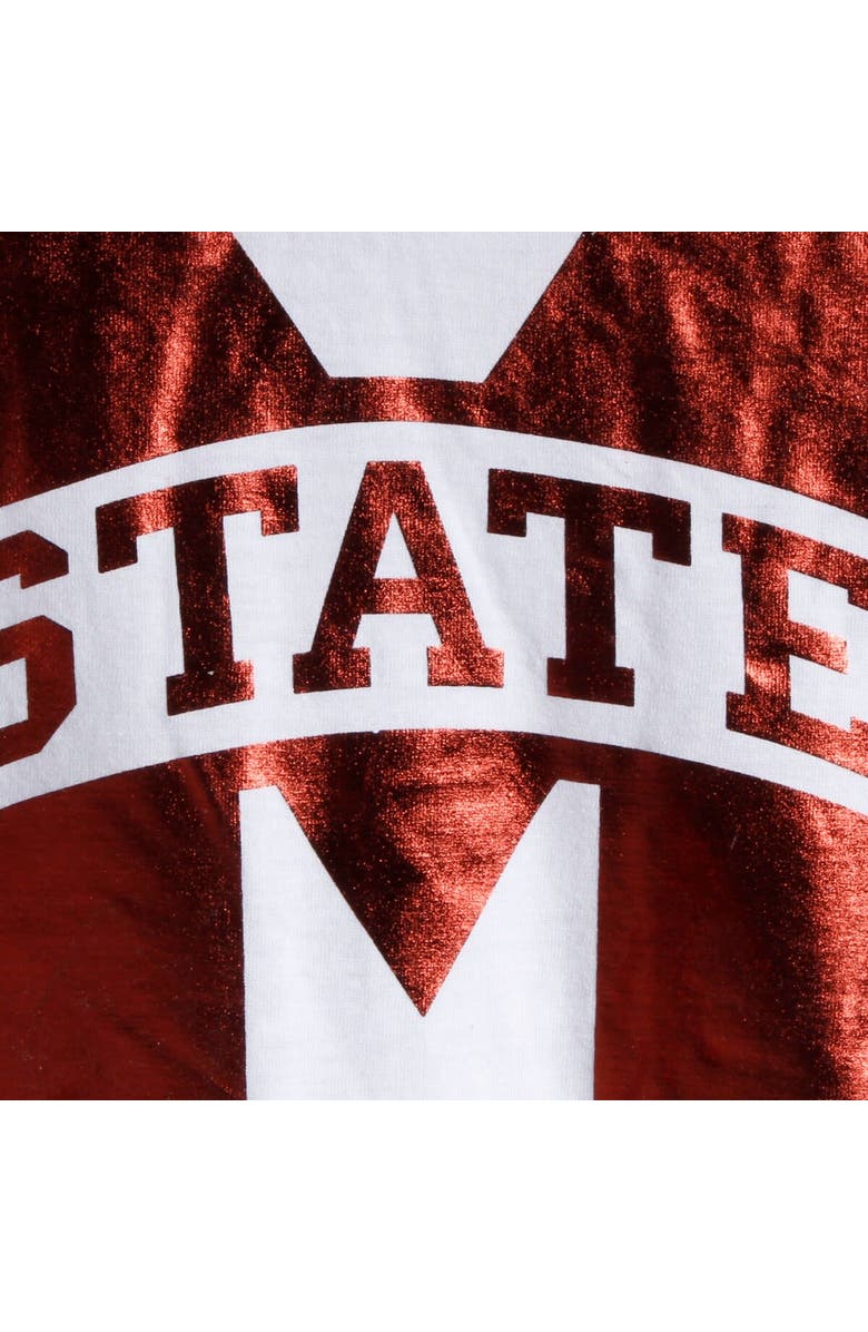 COLOSSEUM Women's Colosseum White Mississippi State Bulldogs Trey Dolman Long Sleeve T-Shirt, Alternate, color, White