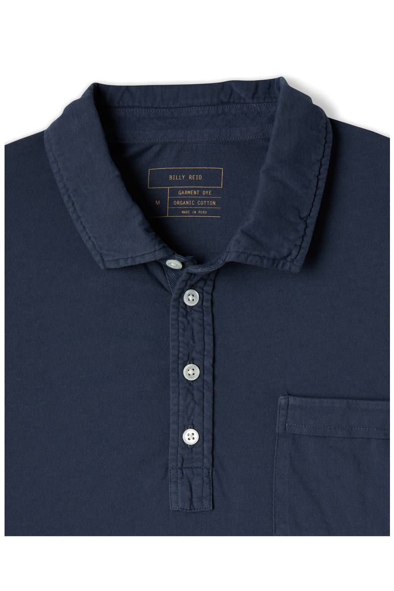 Pensacola Slim Fit Organic Cotton Pocket Polo, Alternate, color, NAVY
