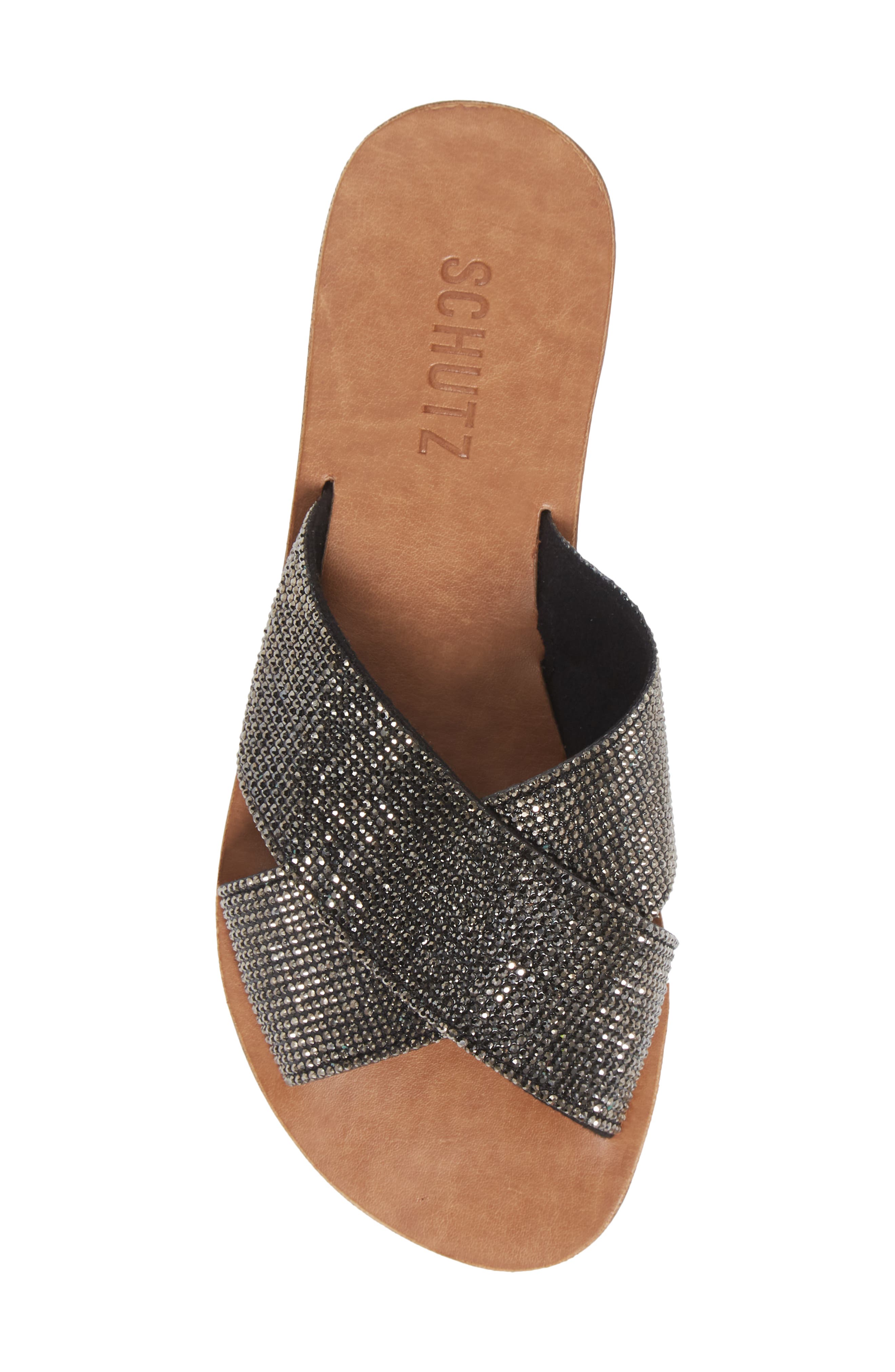 Schutz Crystalle Slide Sandal, Alternate, color, 