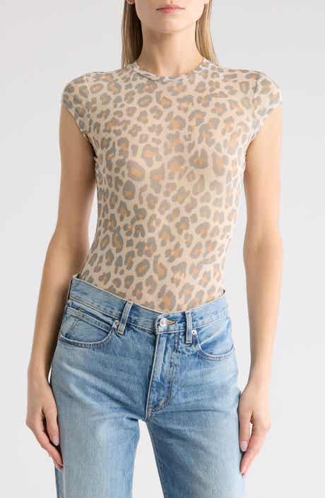 AFRM Guiza Short Sleeve Mesh Top