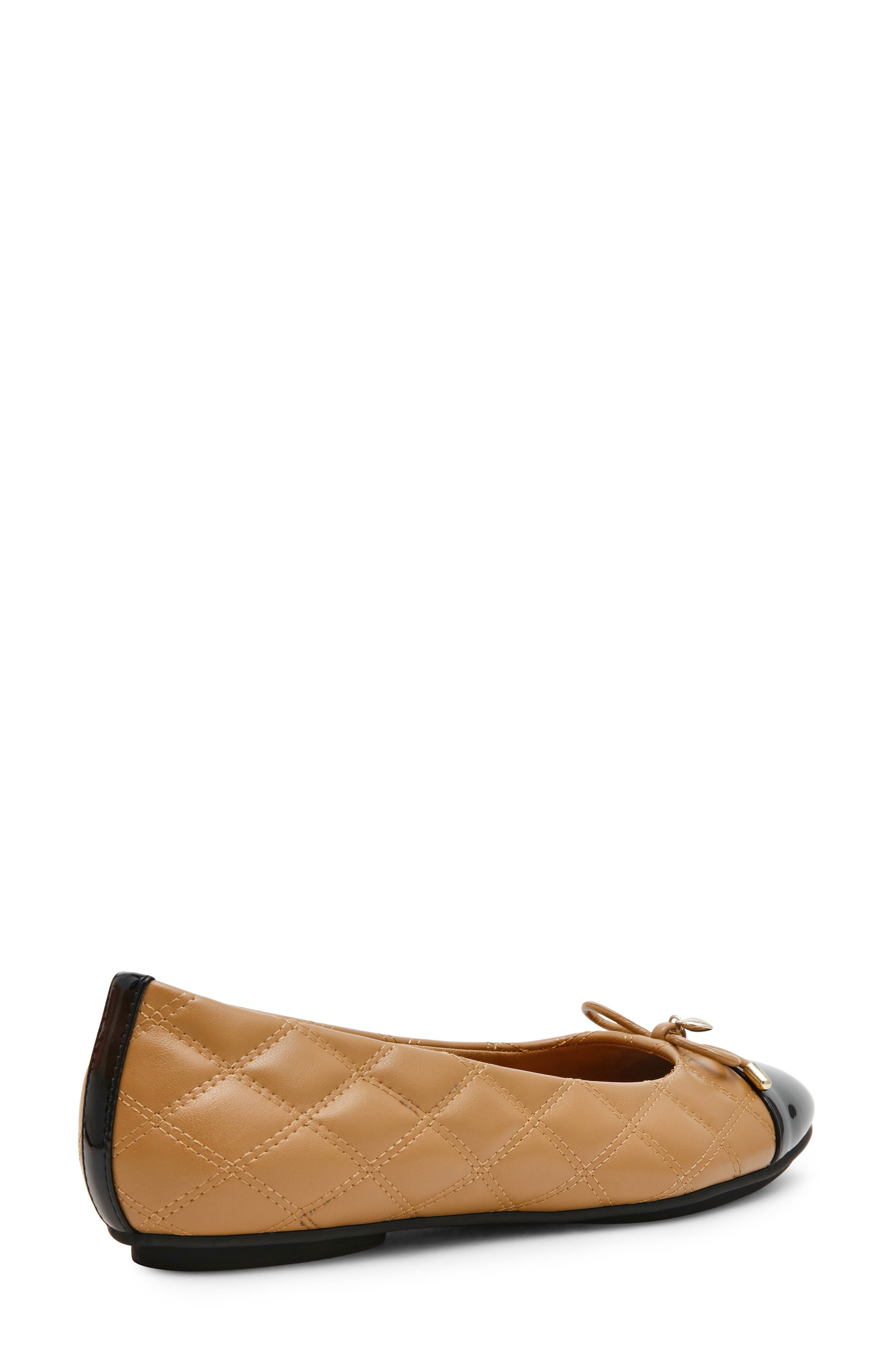 Luci Cap Toe Ballet Flat, Alternate, color, BEIGE/ BLACK