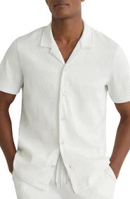 Reiss Aleo Textured Wave Camp Shirt