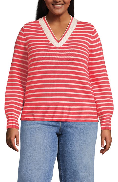 Drifter Set in Sleeve Vneck Sweater