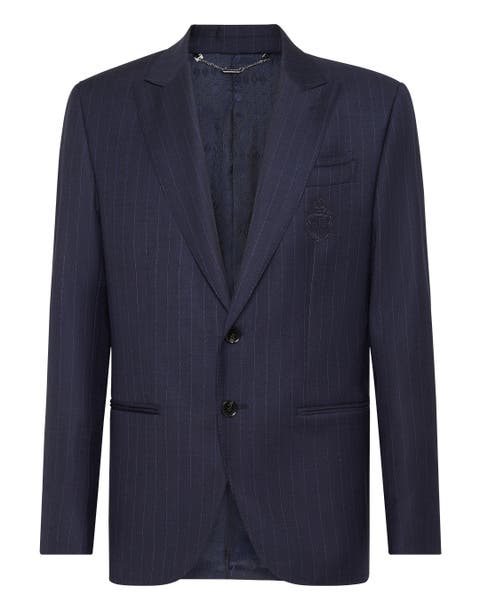 Wool Blazer Platinum Cut Men