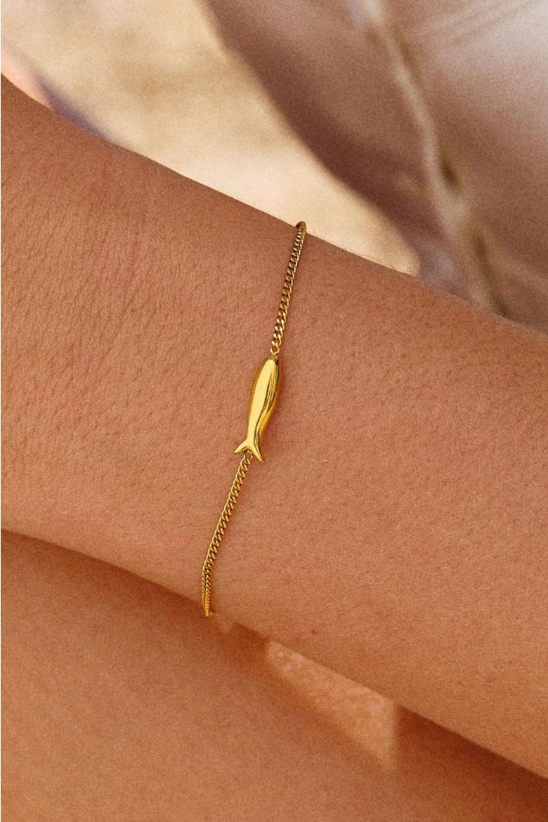Fish Bracelet, Alternate, color, Gold