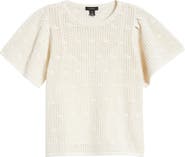 Halogen® Short Sleeve Sweater
